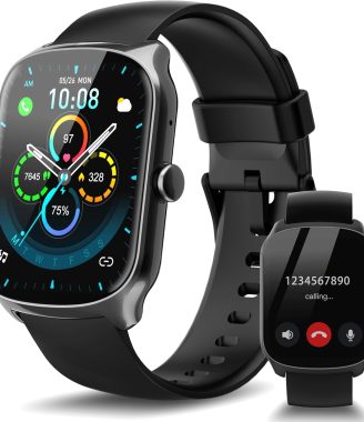 Smart Watch for Men Women, Alexa Built-in Fitness Tracker with Call Function